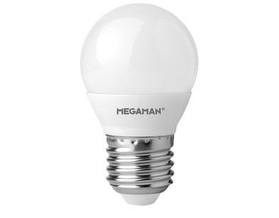 Megaman 3.8W LED ES/E27 Golf Ball Warm White 360° 250lm Dimmable - 142586, Image 1 of 1