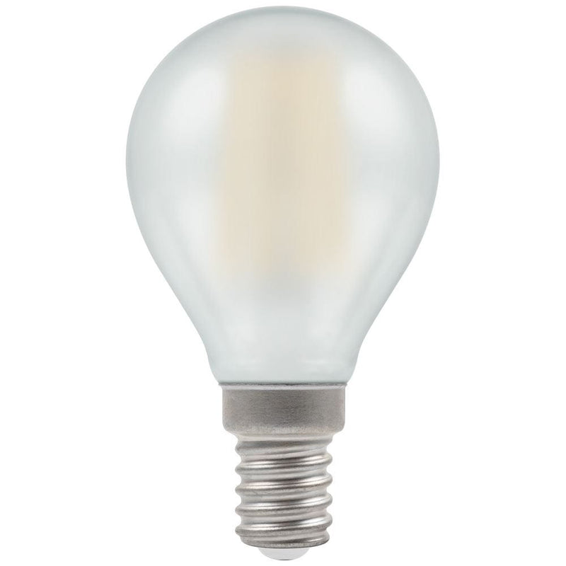 Crompton LED Round Filament Dimmable Pearl 5W 2700K SES-E14 - CROM7284, Image 1 of 1