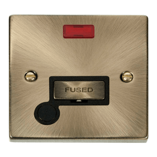 Click Scolmore Deco Ingot 13A Flex Outlet Neon Fused Spur Unit - VPAB553BK