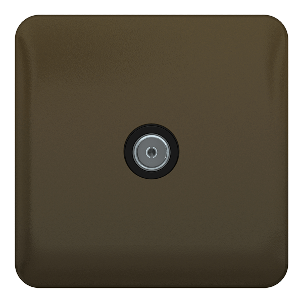 Schneider LSD DataTV/FMSingle Direct Con Black Insert - Mocha Bronze - GGBL7010BMB, Image 1 of 1