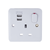 Schneider LWM Plug Socket 2x USB SP 2.1A White - GGBL30102USBAS