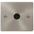 Click Scolmore Define Brushed Steel 1 Gang Coaxial Outlet With Black - FPBS065BK
