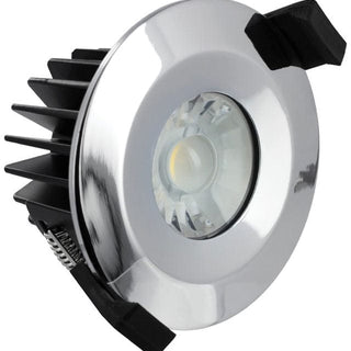Integral Low-Profile Fire Rated Downlight 70-75Mm Cutout Ip65 440Lm 6W 4000K 38 Beam Dimmable 73Lm/W Polished Chrome - ILDLFR70B