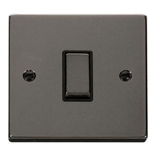 Click Scolmore Deco 10A 1 Gang Intermediate Rocker Switch - VPBN425BK