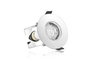 Integral Evofire IP65 Round Chrome 70mm Cutout Downlight with GU10 Holder & Insulation Guard - ILDLFR70D018, Image 1 of 1