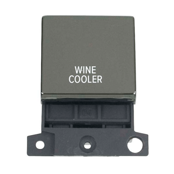 Click Scolmore MiniGrid 20A Double-Pole Ingot Wine Cooler Switch Black Nickel - MD022BN-WC, Image 1 of 1