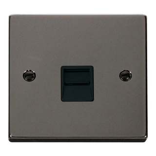 Click Scolmore Deco 1 Gang Master Telephone Socket - VPBN120BK