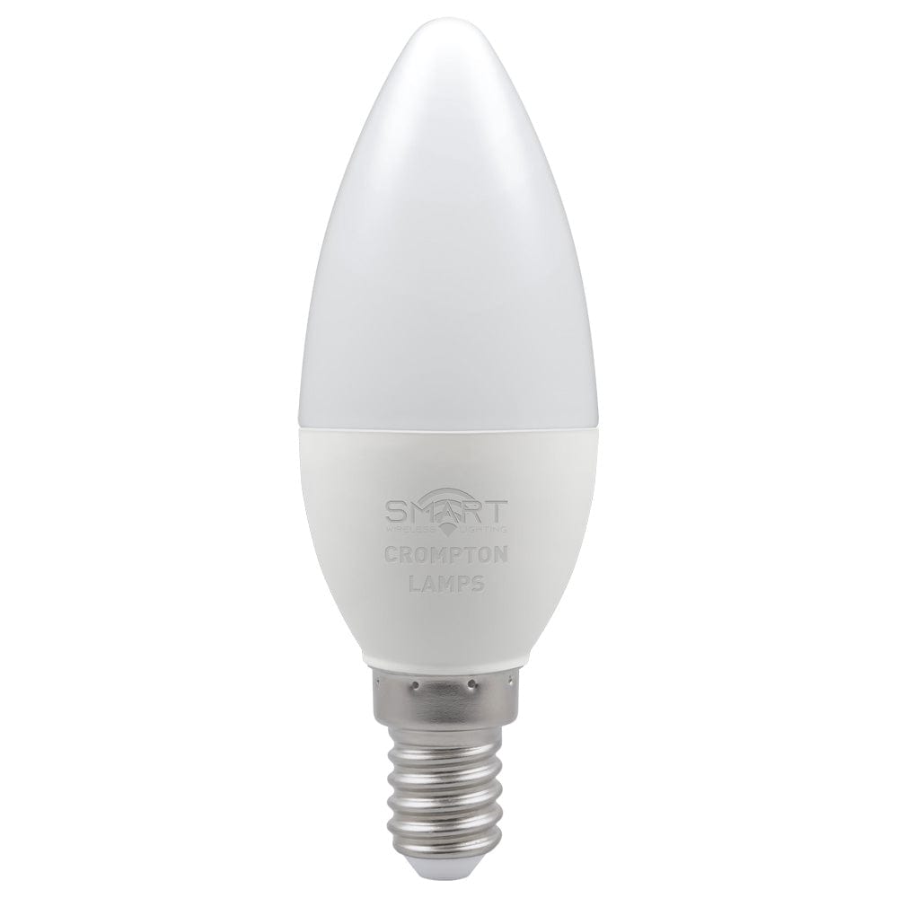 Image of a crompton smart light on a white background