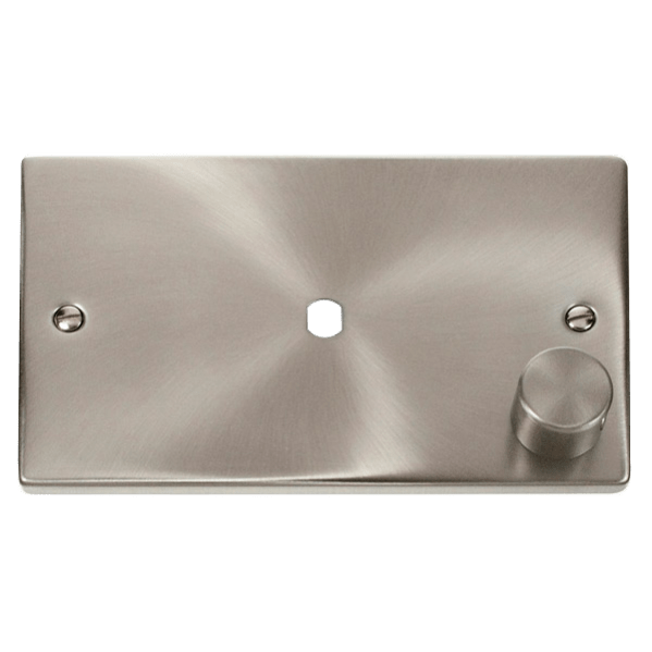 Click Scolmore Deco 1 Gang 1000W Max 1 Unfurnished Dimmer Plate and Knob  - VPSC185, Image 1 of 1