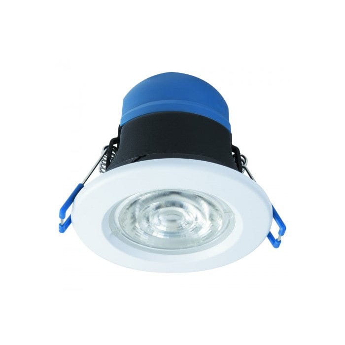 Megaman Tego 2 7.5W LED Fire Rated Dual Beam / Colour Selectable Downlight Matt White - 711183, Image 1 of 4
