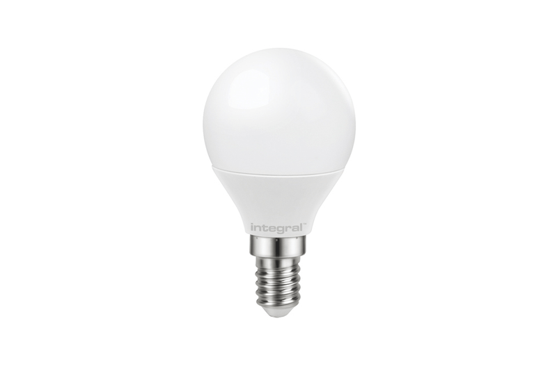 Integral 4.9W LED SES/E14 Golf Ball Warm White 240° Dimmable Frosted - ILGOLFE14DC044, Image 1 of 1