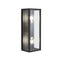 Forum Chinon Double Light IP44 Box Lantern - Black - ZN-38641-BLK