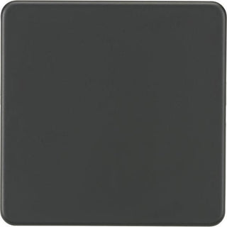 Knightsbridge Screwless 1G Blanking Plate - Anthracite - SF8350AT