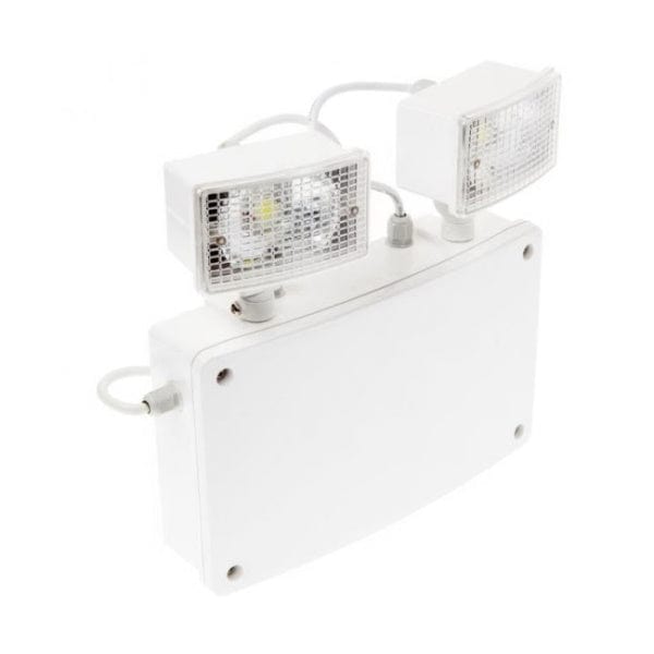 Channel Smarter Safety Grove 15W Emergency LED Twin Floodlight GU32 IP65 - E-GR-NM3-LED-IP65-2-ST, Image 1 of 1