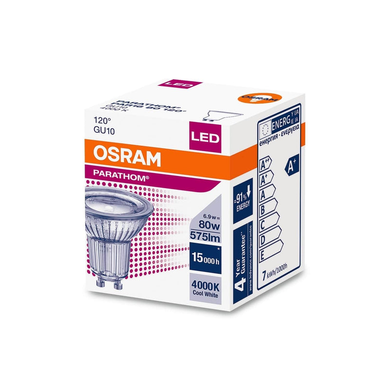 Osram-Ledvance 6.9W-49W PAR16 GU10 120, 4000K - 608733-055133 - GU1080840/120, Image 3 of 3
