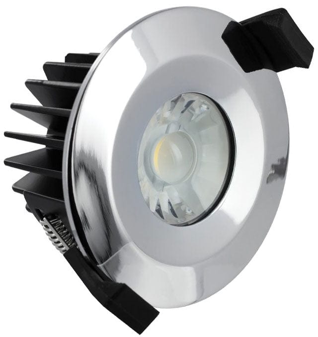 Integral Low-Profile Fire Rated Downlight 70-75Mm Cutout Ip65 430Lm 6W 3000K 38 Beam Dimmable 72Lm/W Polished Chrome - ILDLFR70B, Image 1 of 1