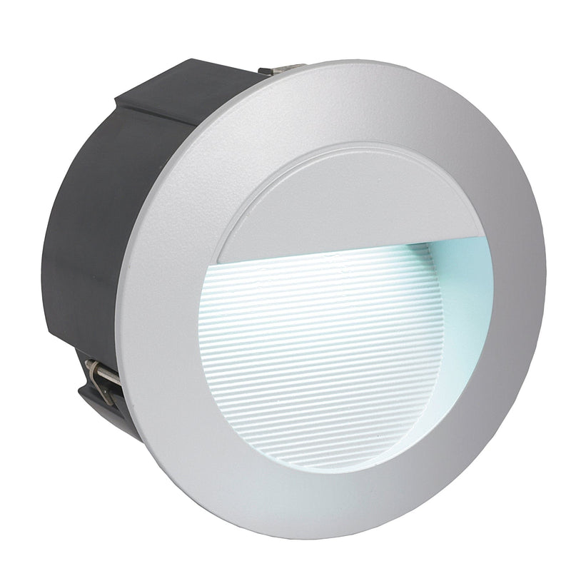 EGLO Zimba-LED Silver Outdoor LED Recessed Light 2.5W Cool White IP65 - 95233, Image 1 of 1