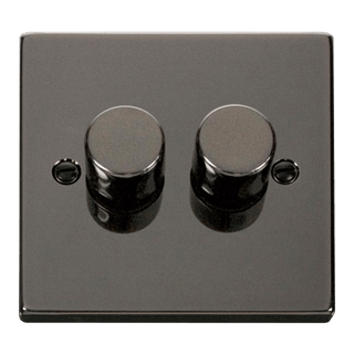 Click Scolmore Deco 2 Gang 2 Way Dimmer Swtiches - VPBN152