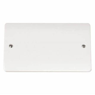 Click Scolmore Mode 2 Gang Blanking Plate Polar White - CMA061