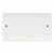 Click Scolmore Mode 2 Gang Blanking Plate Polar White - CMA061