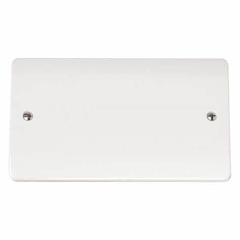 Click Scolmore Mode 2 Gang Blanking Plate Polar White - CMA061, Image 1 of 1