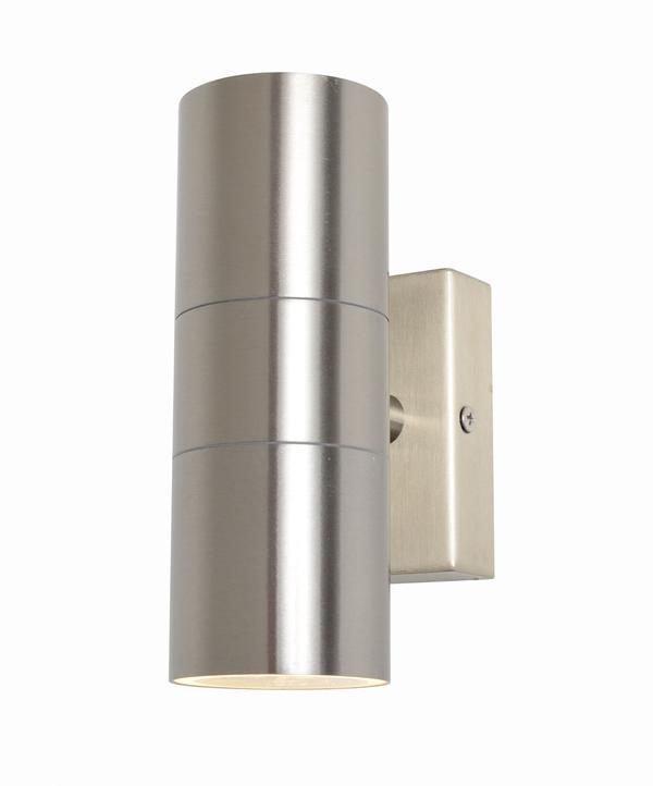 Forum Leto Wall GU10 Up/Downlight IP44 - Stainless Steel - ZN-20941-SST, Image 1 of 1
