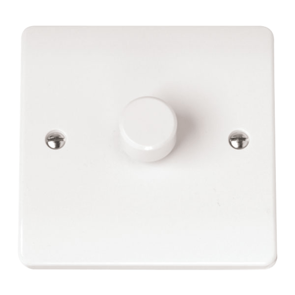 Click Scolmore Mode 1 Gang 2 Way Dimmer Switches Polar White - CMA145, Image 1 of 1