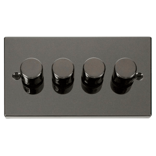 Click Scolmore Deco 4 Gang 2 Way Dimmer Swtiches - VPBN154