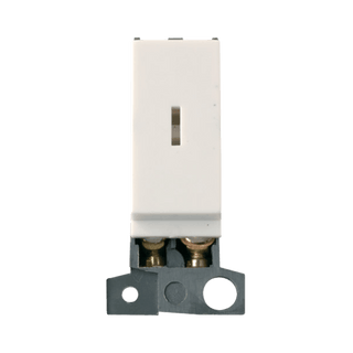 Click Scolmore MiniGrid 10A 2 Way Key Switch Module White - MD003PW