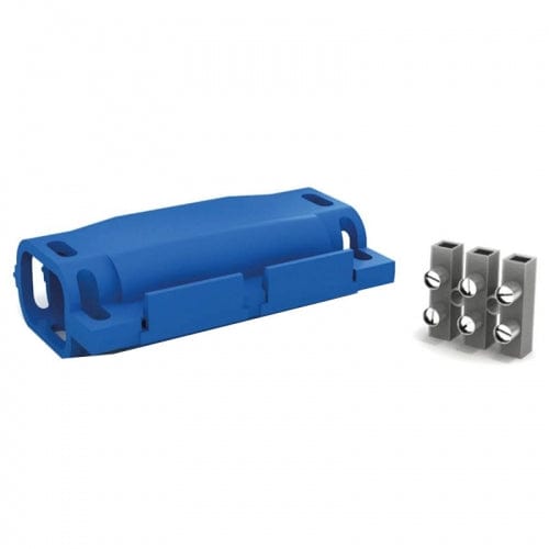 Wiska Shark Insulating Connector Joint 6A 3 Core Blue - SH0325W, Image 1 of 1
