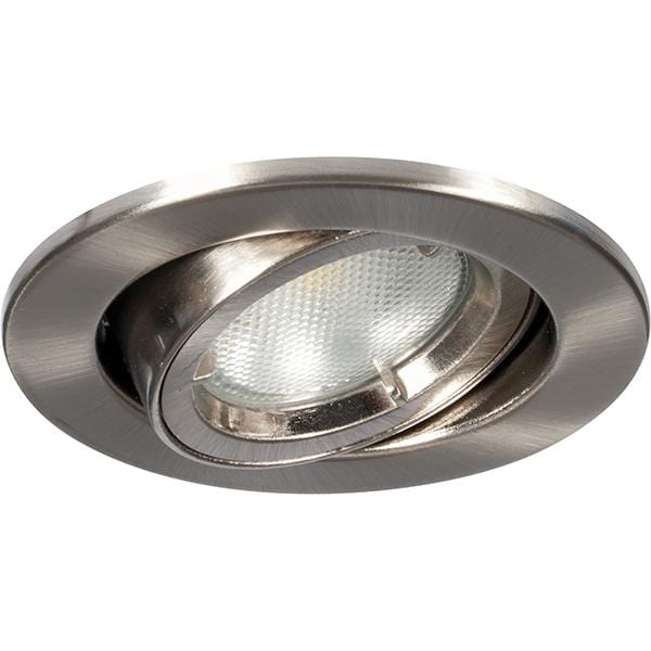 Megaman Alina GU10 Fire Rated Adjustable Downlight - Fixture Only - Satin Chrome, Image 1 of 1