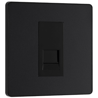 BG Evolve Matt Black Single Master Telephone Socket - PCDMBBTM1B