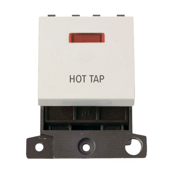 Click Scolmore MiniGrid 20A DoublePole Switch & Neon Hot Tap Switch W