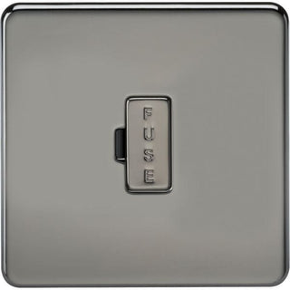 MLA Knightsbridge 13A Fused Spur Unit Black Nickel - SF6000BN