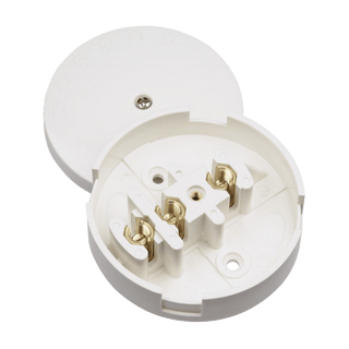 Click Scolmore Essentials 30A Junction Box S-Entry 3 Terminal White - WA072