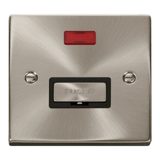 Click Scolmore Deco Ingot 13A Neon Fused Spur Unit - VPSC753BK