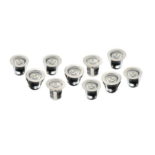 Robus VITA 3.6W Warm White LED Circular IP68 Deck Lights With 10 Fittings Kit - R3LED10SWW-01