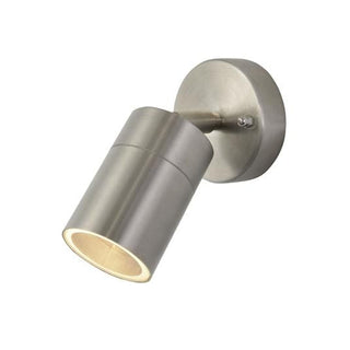 Forum Leto Adjustable Single GU10 Spotlight IP65, Stainless Steel - ZN-26536-SST-65
