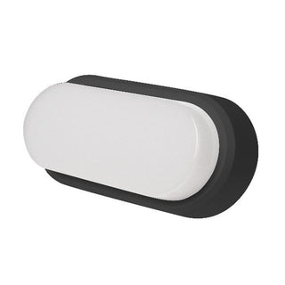 Robus OHIO 12W IP54 OVAL BULKHEAD, 3000K, c/w WHITE and BLACK TRIMS - RHV1230-01