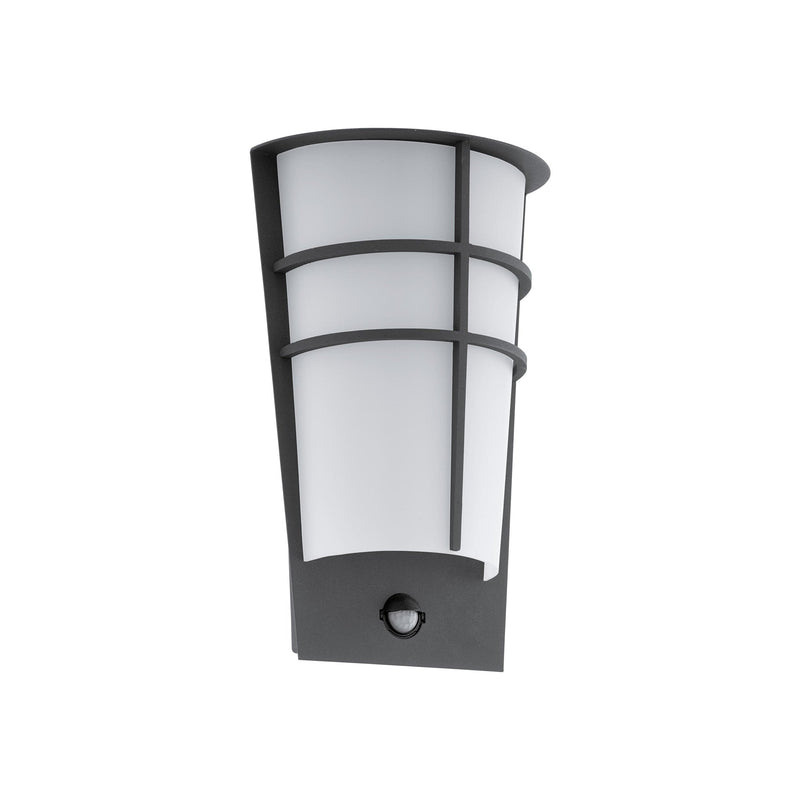 EGLO Breganzo 1 Anthracite Outdoor LED PIR Wall Light 2x2.5W - 96018