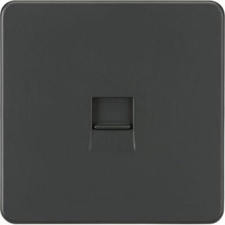 Knightsbridge Screwless Telephone Extension Socket - Anthracite - SF7400AT
