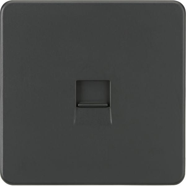 Knightsbridge Screwless Telephone Extension Socket - Anthracite - SF7400AT, Image 1 of 1