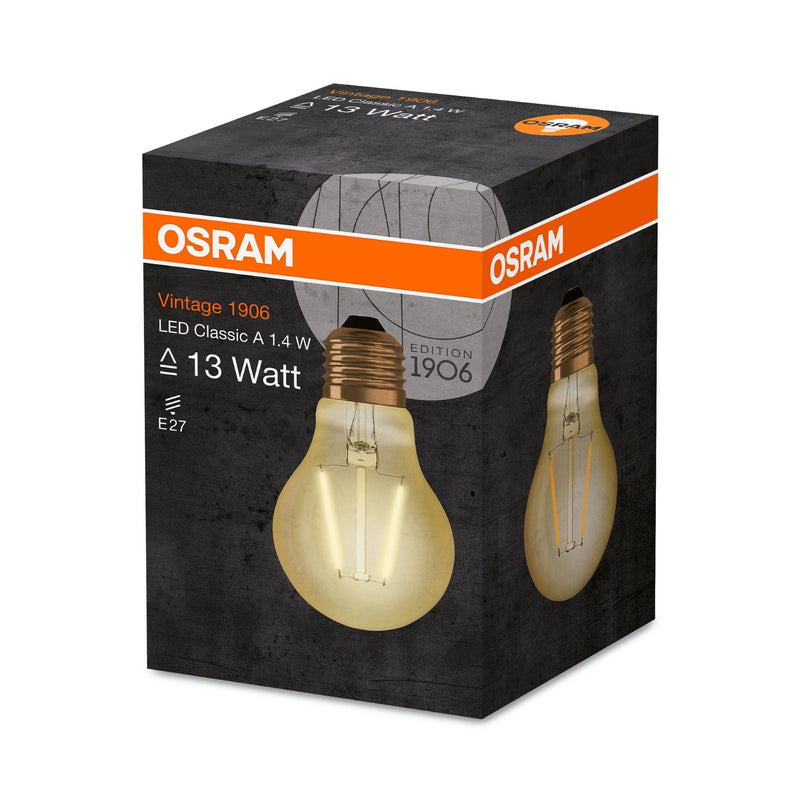 Osram 1.5W Vintage Gold LED GLS Bulb ES/E27 Very Warm White - 293182