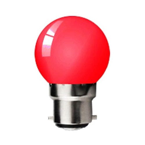 Bell 1W LED BC/B22 Golf Ball Red - BL60003, Image 1 of 1