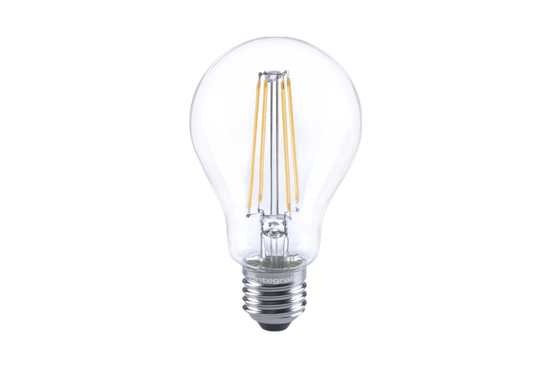 Integral 7W LED ES/E27 GLS Classic Warm White 300 Dimmable Clear - ILGLSE27DC054, Image 1 of 1
