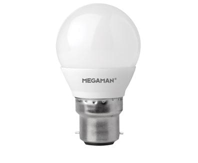 Megaman 3.8W LED BC/B22 Golf Ball Warm White 360° 250lm Dimmable - 142588, Image 1 of 1
