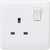 Knightsbridge 13A 1G DP Switched Socket - ASTA approved - White - CU7000