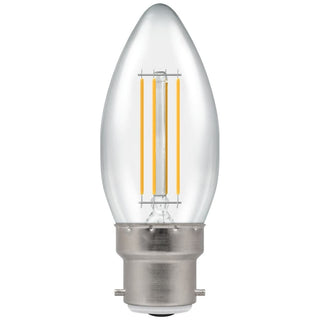 Crompton LED Candle Filament Dimmable Clear 5W 2700K BC-B22d - CROM7130