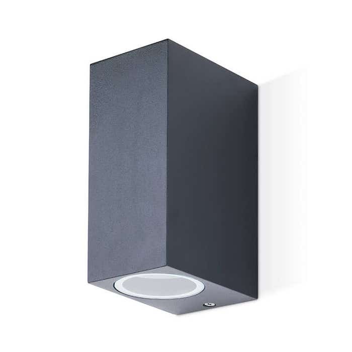 JCC GU10 Square Up/Down Anthracite Wall Light - JC17050ANTH, Image 1 of 1
